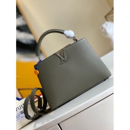 Louis Vuitton CAPUCINES Original Leather PM M57227 Verde închis