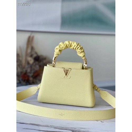 Louis Vuitton CAPUCINES PM M58587 Galben Ghimbir