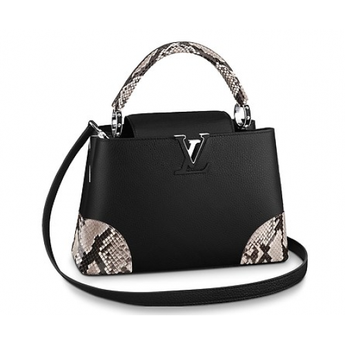 Louis Vuitton CAPUCINES PM N94410 negru