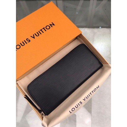 Portofel Louis Vuitton CARTERA CLEMENCE din piele EPI originală M60915 negru