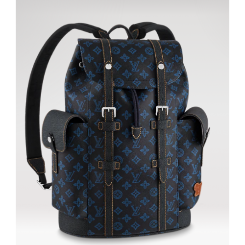 Geantă Louis Vuitton CHRISTOPHER MM M46338 albastră