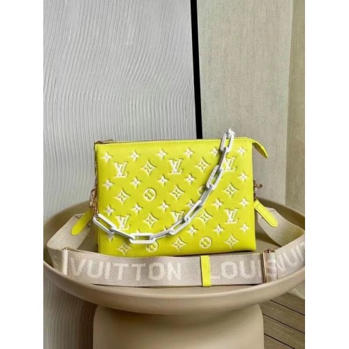 Pernă Louis Vuitton PM M58699 Galbenă