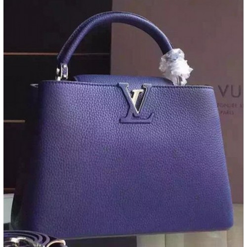 Geantă Louis Vuitton Capucines BB Tote M94754 Albastră