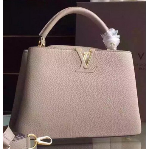 Geantă Louis Vuitton Capucines BB M94754 Gri deschis