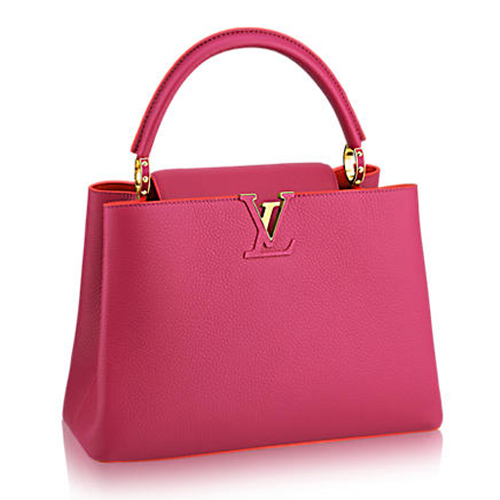 Geantă Louis Vuitton Capucines MM M95508 Hibiscus Flamingo