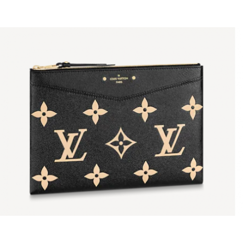 Louis Vuitton Geantă de mână DAILY POUCH M81292 Negru Bej