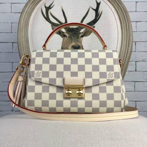 Geantă Croisette din pânză Louis Vuitton Damier Azur 41581