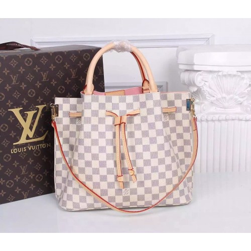 Geanta de umar din panza Louis Vuitton Damier Azur 41579