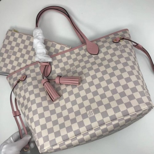 Geantă Louis Vuitton Damier Azur Original NEVERFULL N44363