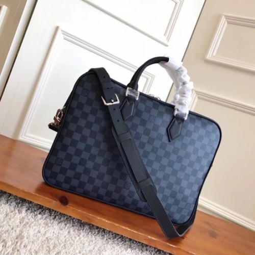 Servietă Louis Vuitton Damier Cobalt Canvas DANDY N63298