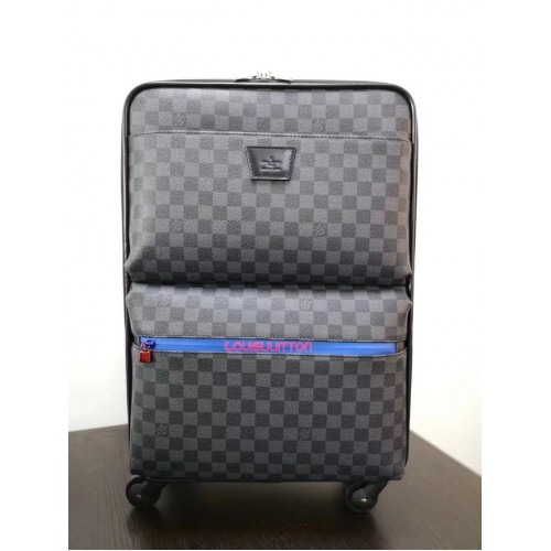 Louis Vuitton Damier Graphite canvas Universal roată Pegase 55 N41385 negru