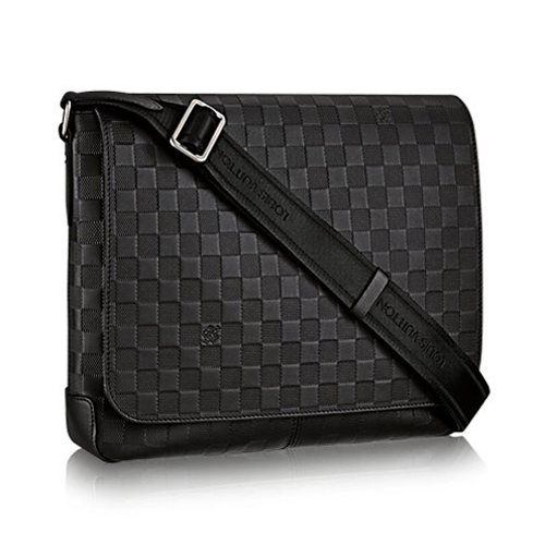 Geantă Louis Vuitton Damier Infini Leather District MM N41284 Onyx