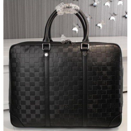 Suport pentru documente Louis Vuitton Damier Infini N41146 Negru