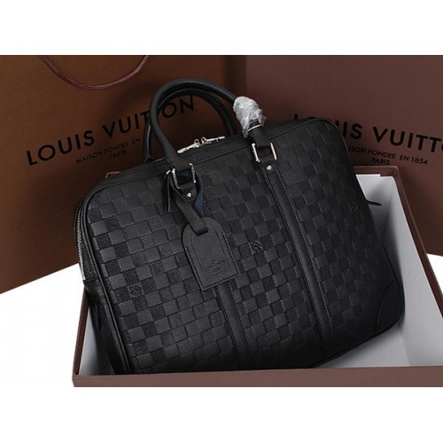 Suport pentru documente de călătorie Louis Vuitton Damier Infini M95520 Negru