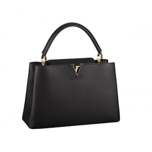 Geantă elegantă Louis Vuitton Capucines MM M48864 Negru