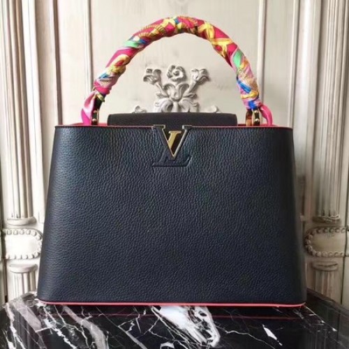 Genți Louis Vuitton Elegant Capucines MM M41813 Negre