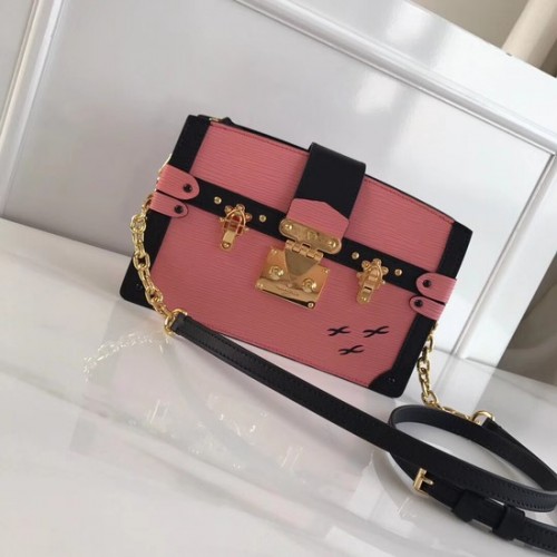 Louis Vuitton Geantă de mână din piele Epi TRUNK M51697 roz