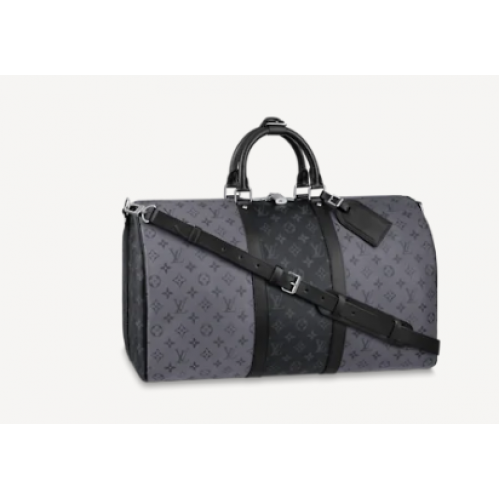 Louis Vuitton Geantă KEEPALL BANDOULIERE 50 M45392 neagră