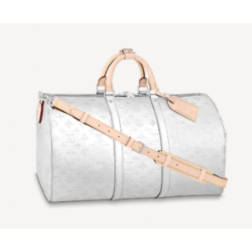 Louis Vuitton Geantă KEEPALL BANDOULIERE 50 M45886 Argintie