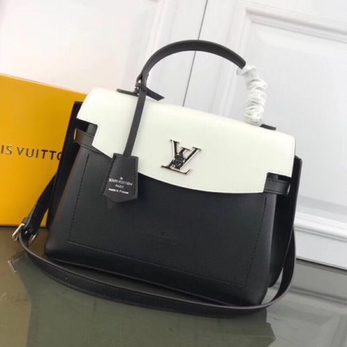 Louis Vuitton LOCKME EVER M51395 alb-negru