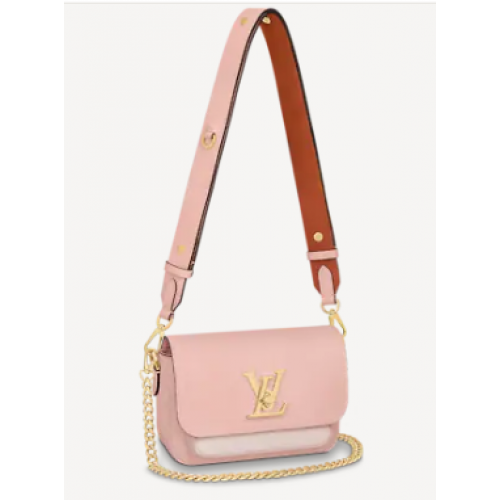 Geantă Louis Vuitton LOCKME TENDER M58555 Rosewater Pink