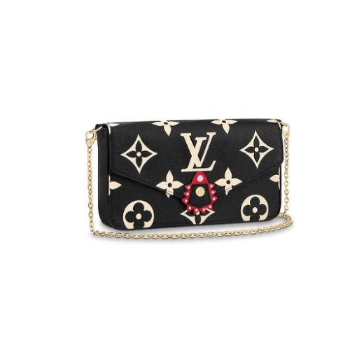 Louis Vuitton Geantă cu lanț Louis Vuitton CRAFTY POCHETTE FELICIE M69515 negru