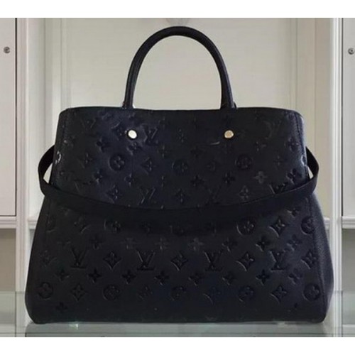 Geanta GM Louis Vuitton M41069 Monogram Empreinte Montaigne neagra