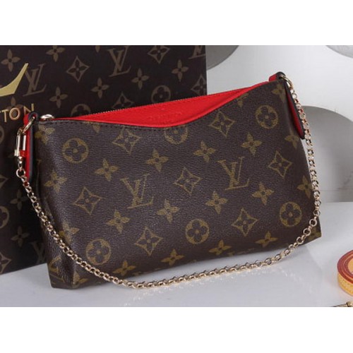 Louis Vuitton M41638 Monogram Canvas PALLAS CLUTCHES Roșii