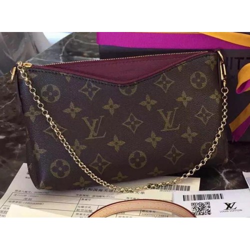 Clutch Louis Vuitton M41638 Purple Monogram Canvas PALLAS