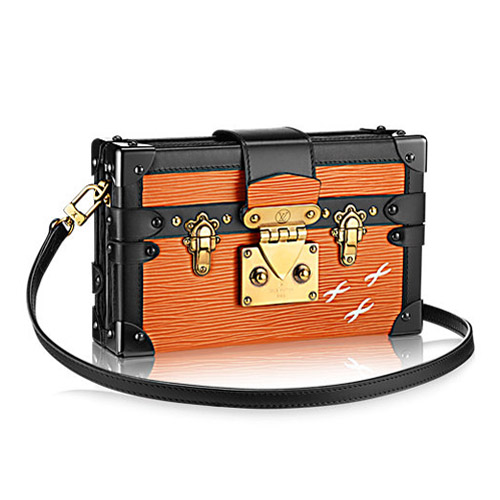 Geantă Louis Vuitton M50016 Petite Malle Epi din piele portocalie