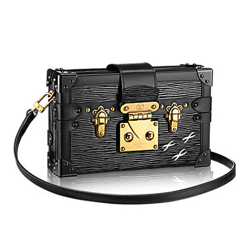 Geantă Louis Vuitton M5001N Petite Malle Epi din piele neagră