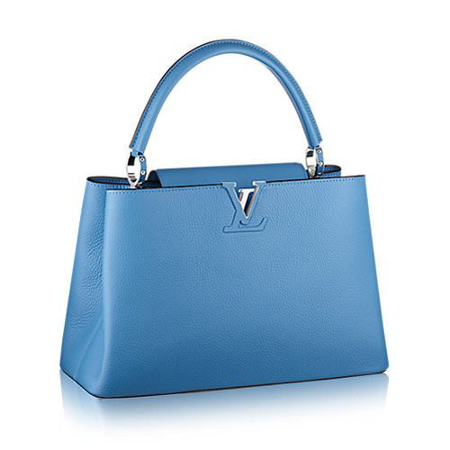 Geanta Louis Vuitton M94663 Capucines MM Bleuet