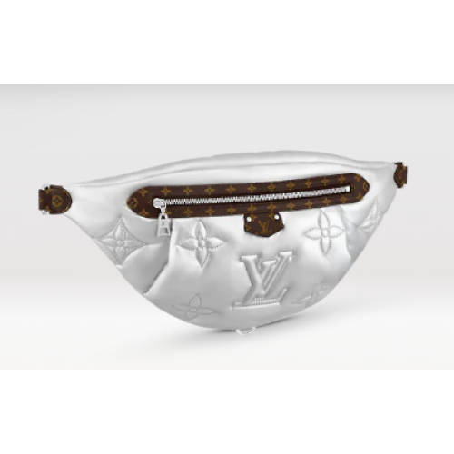 Geantă Louis Vuitton MAXI BUMBAG M20971 Argintie