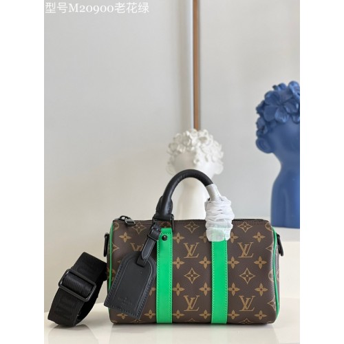 Louis Vuitton Monogram Canvas KEEPALL BANDOULIERE 25 M20900 verde