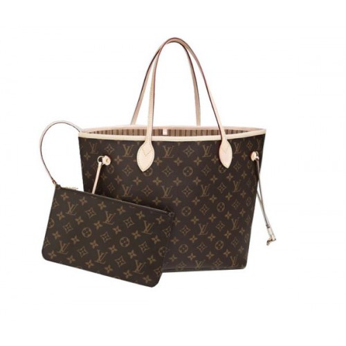 Geantă Louis Vuitton Monogram Canvas Neverfull MM M40995 Bej