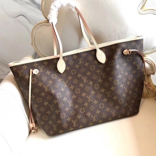 Geantă Louis Vuitton Monogram Canvas Original NEVERFULL GM M40990 roșie