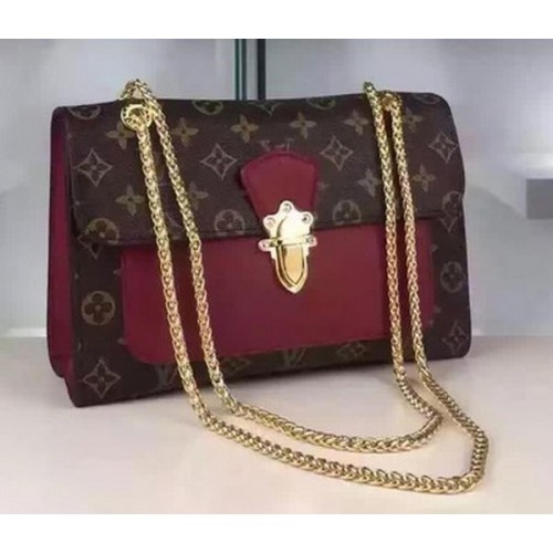 Geantă Louis Vuitton Monogram Canvas PALLAS CHAIN M41731 Burgundy