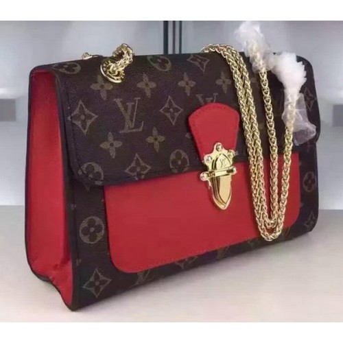 Geantă Louis Vuitton Monogram Canvas PALLAS CHAIN M41731 Roșie
