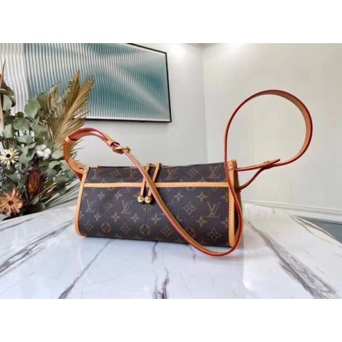 Louis Vuitton Monogram Canvas PALLAS Clutch Original Leather M40008
