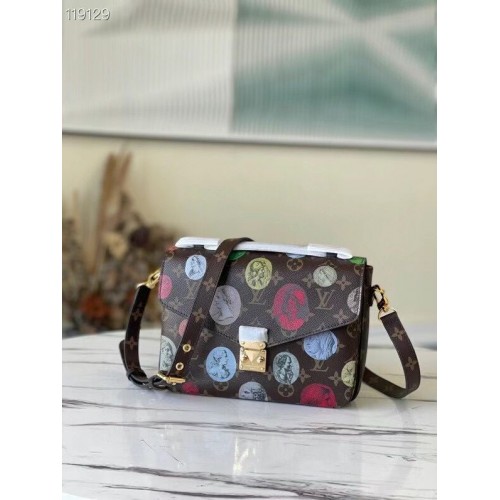 Geantă Louis Vuitton Monogram Canvas Pochette Metis Original Leather M40780 Badge