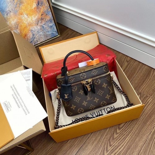 Geantă cosmetică Louis Vuitton Monogram Canvas Reverse Nice M45165 Neagră