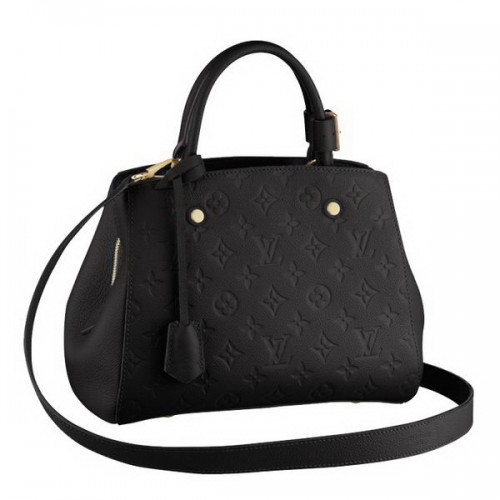 Louis Vuitton Monogram Empreinte Montaigne BB M41053 Negru