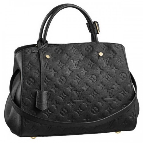 Louis Vuitton Monogram Empreinte Montaigne MM M41048 Negru