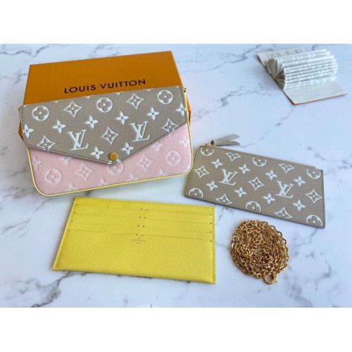 Louis Vuitton Monogram Empreinte Multi Pochette Felicie M81359 Roz