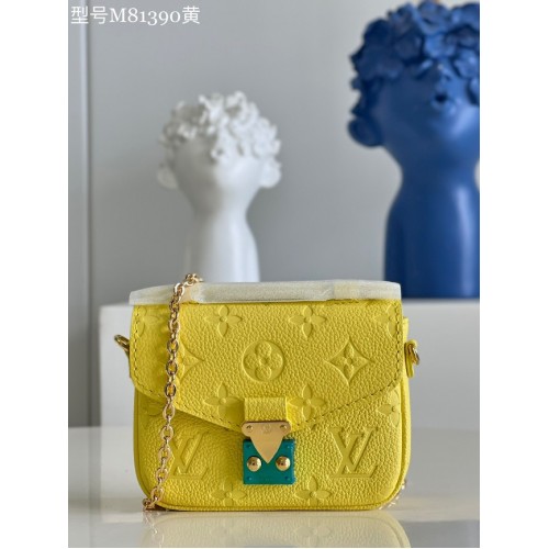 Louis Vuitton Monogram Empreinte POCHETTE METIS BB M81390 galben