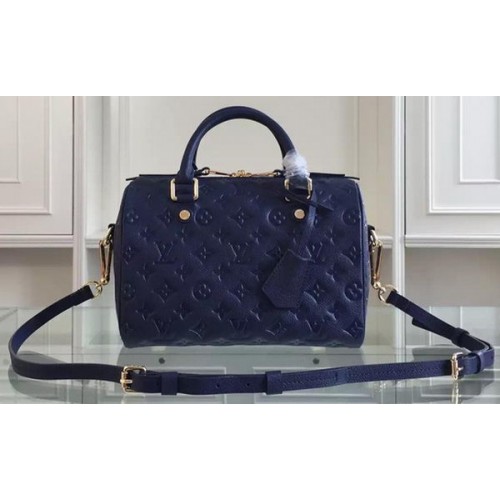 Louis Vuitton Monogram Empreinte Speedy Bandouliere 25 M91337 Royal