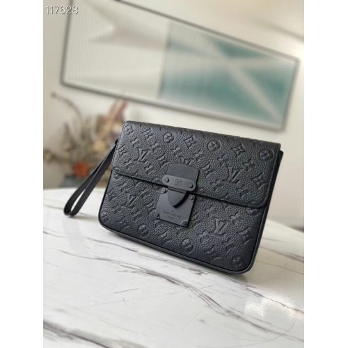 Pochetă Louis Vuitton Monogram Empreinte cu fermoar M80560 negru