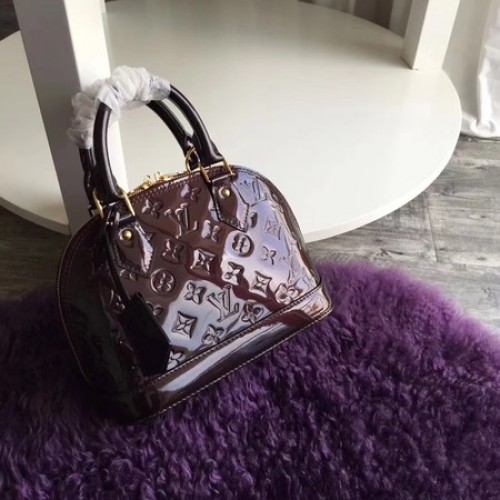 Geantă Louis Vuitton Monogram Vernis Alma BB M91606 Maro