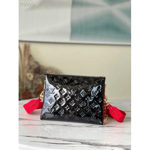 Louis Vuitton Monogram Vernis COUSSIN PM M57793 negru