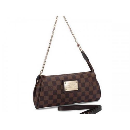 Clutch Eva din pânză Louis Vuitton N55213 Damier Ebene